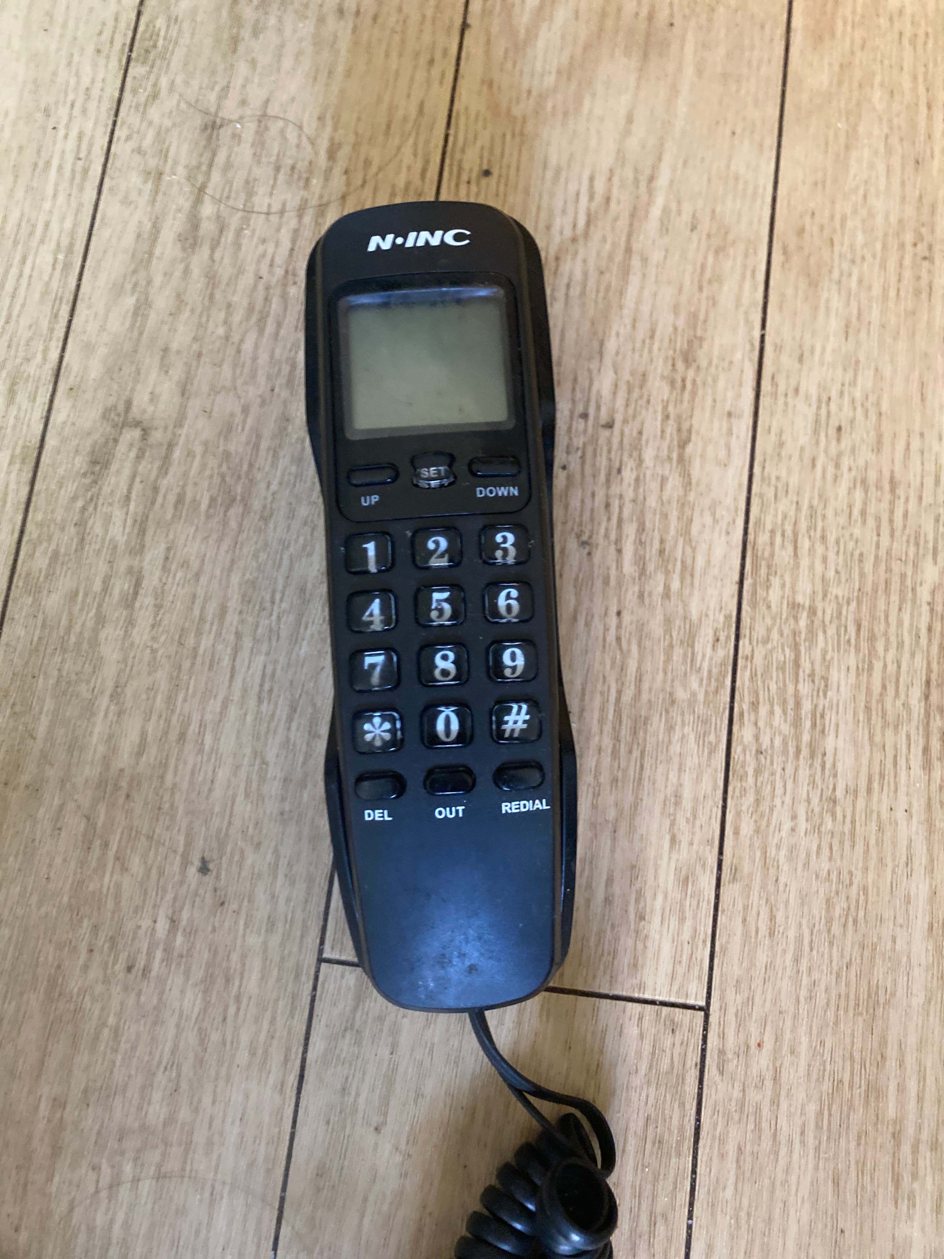 N.INC 固定電話用受話器 電話機コード付き